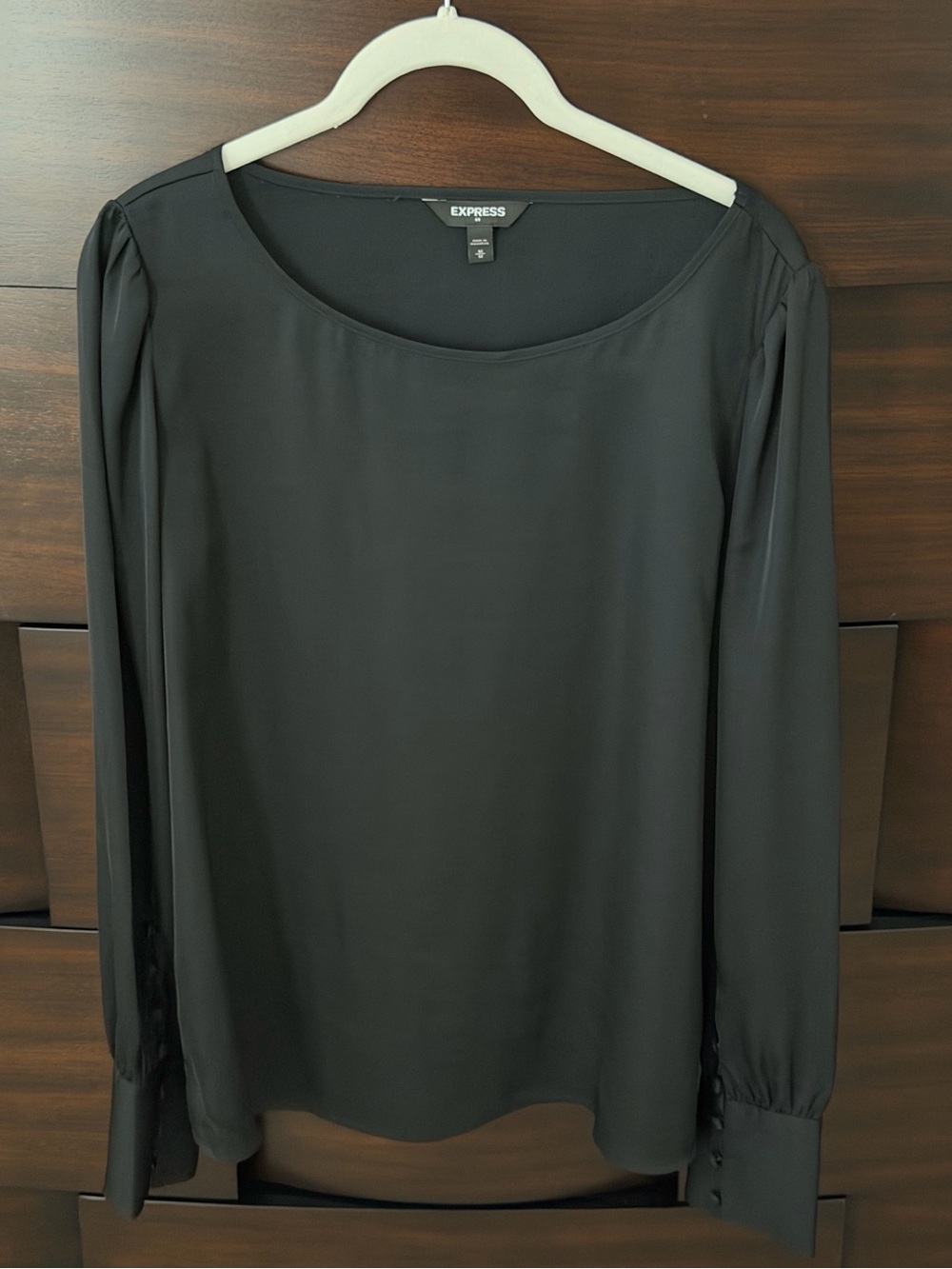LIKE NEW Express Scoop Neck Blouse | Black | M